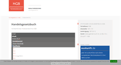 Desktop Screenshot of handelsgesetzbuch.net